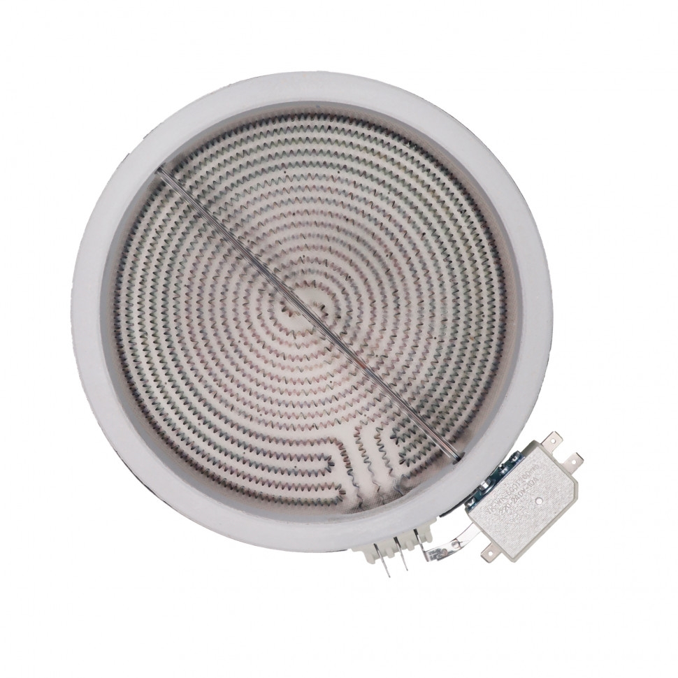 Конфорка для стеклокерамической плиты Ariston, Indesit, Electrolux, Gorenje 1700Вт,200мм, двухзонная, 820017 Конфорка для стеклокерамической плиты Ariston, Indesit, Electrolux, Gorenje 1700Вт,200мм, двухзонная, 820017