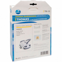 Набор 2 шт Комплект мешков TS-12 для пылесосов Thomas, с двумя фильтрами, KMv1053 Набор 2 шт Комплект мешков TS-12 для пылесосов Thomas, с двумя фильтрами, KMv1053