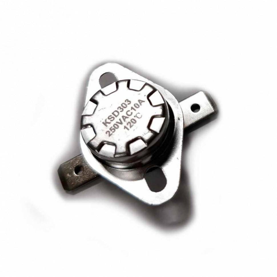 Термостат для водонагревателя Thermex, Ariston, Electrolux KSD301, KSD303, 10A 120°С биметаллический самовозвратный, 310120