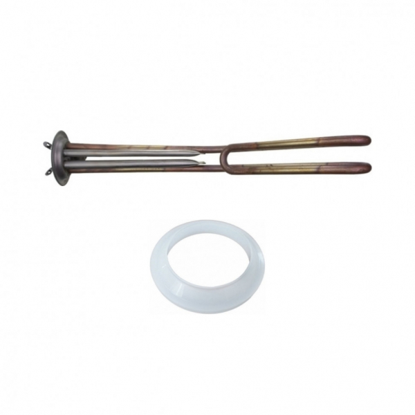 Комплект ТЭН 2 кВт (2000 Вт) RF для горизонтального водонагревателя Timberk, ATT, Etalon, Thermex RZL 200, 300, под анод М6 + прокладка, 10063K1