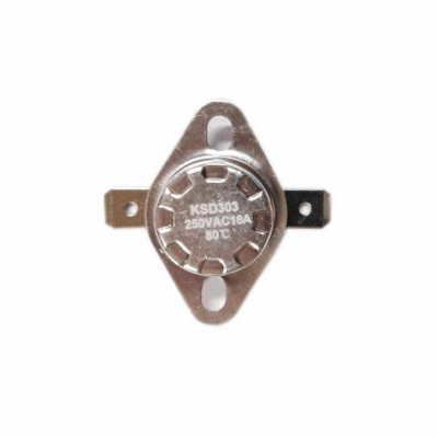 Термостат для водонагревателя Thermex, Ariston, Electrolux KSD301, KSD303, 16A 80°С биметаллический самовозвратный, 316080