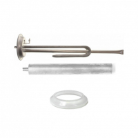 Комплект ТЭН 1,5кВт (1500Вт) RF для водонагревателя Electrolux, под анод М6, фланец 92, трубка под термостат D12мм + прокладка + анод, 50940K