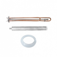 Комплект ТЭН 2,5 кВт (2500 Вт) RF для водонагревателя Ariston SHT, SHUTTLE, Regent + прокладка + анод, 20721K