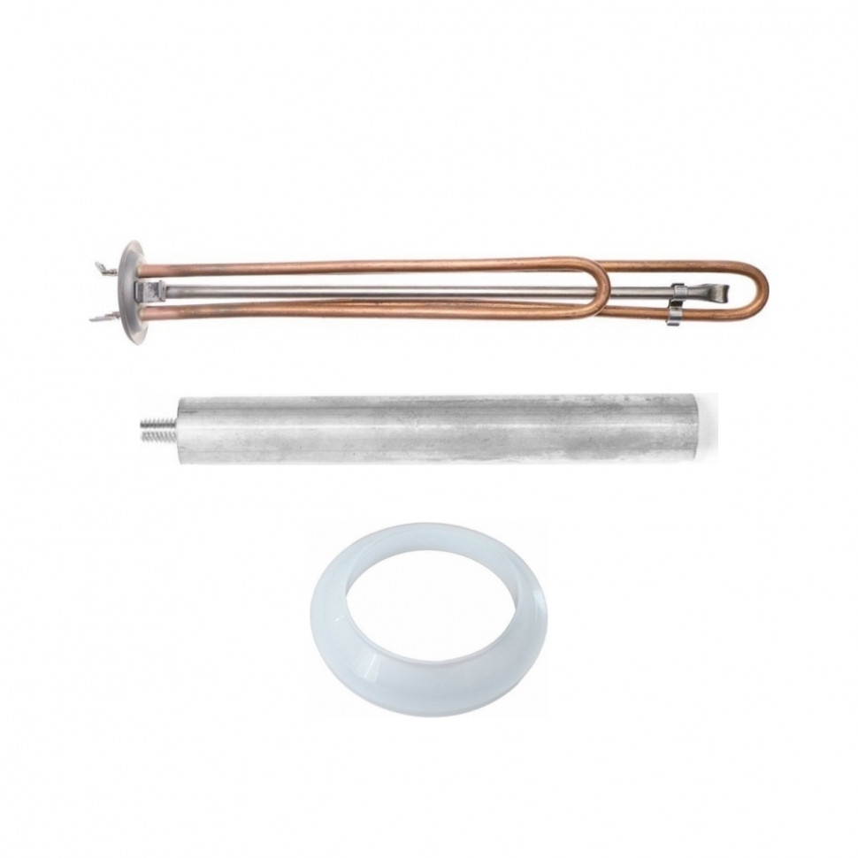 Комплект ТЭН 2,5 кВт (2500 Вт) RF для водонагревателя Ariston SHT, SHUTTLE, Regent + прокладка + анод, 20721K