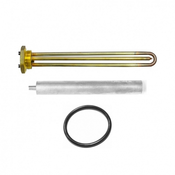 Комплект ТЭН 2,5кВт (2500Вт) RDT резьбовой 42мм для Ariston, De Luxe, Real, Thermex + прокладка + анод, R182245K1