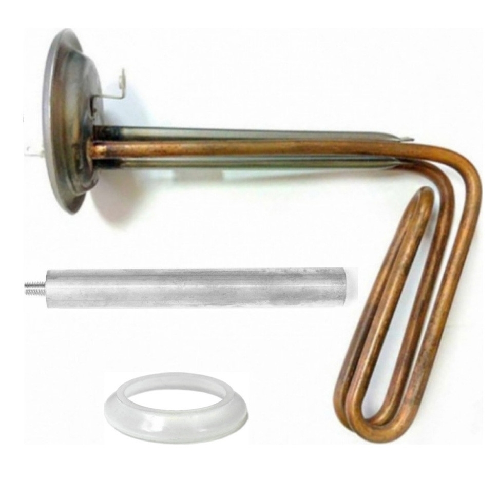 Комплект ТЭН 1,5 кВт (1500 Вт) RF для водонагревателя Thermex, под анод М6, фланец 92мм + прокладка + анод, 20944K