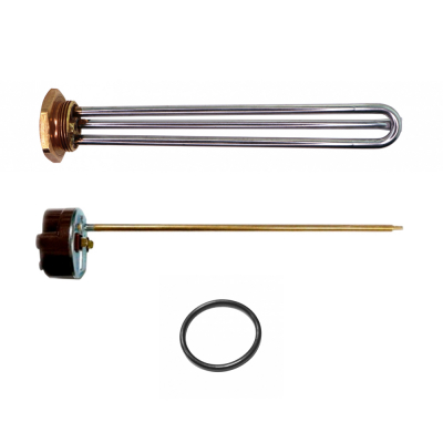 ТЭН 2,0кВт (2000Вт) RDT резьбовой 42 мм для Ariston, De Luxe, Real, Thermex под анод М6 + термостат + прокладка, P40220