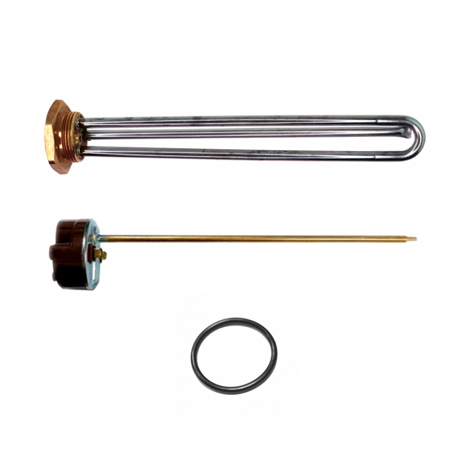 ТЭН 3,0кВт (3000Вт) RDT резьбовой 42 мм для Ariston, De Luxe, Real, Thermex под анод М6 + термостат + прокладка, P40230 ТЭН 3,0кВт (3000Вт) RDT резьбовой 42 мм для Ariston, De Luxe, Real, Thermex под анод М6 + термостат + прокладка, P40230