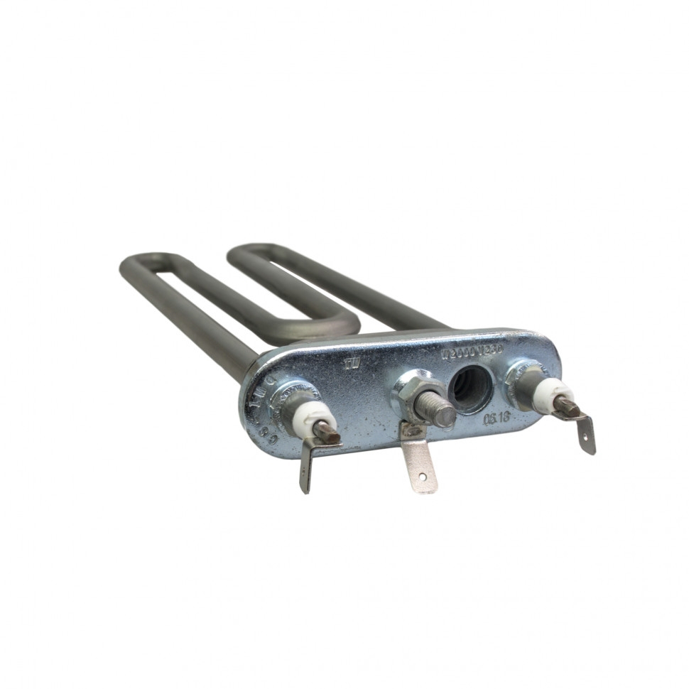 Комплект ТЭН 2000W для стиральной машины Bosch Maxx 4, Maxx 5, Classixx, Logixx с отверстием под датчик + фильтр + засыпка, K597001