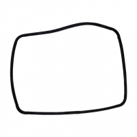 Набор 2 шт Уплотнитель двери духовки Indesit, Ariston, Whirlpool, L1380мм (081579, WN358), KMC00081579