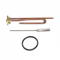 Комплект ТЭН 1,5кВт (1500Вт) RCT, резьбовой 42мм для Ariston, De Luxe, Real BM 390, Thermex + прокладка + анод, 30296K