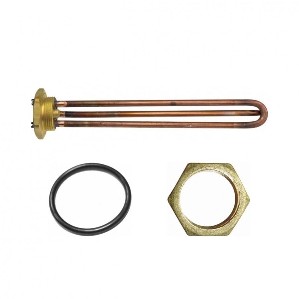 Комплект ТЭН 2 кВт (2000 Вт) RDT, резьбовой 42 мм для Ariston, De Luxe, Real, Thermex, под анод М6 + прокладка + контргайка, 20220K Комплект ТЭН 2 кВт (2000 Вт) RDT, резьбовой 42 мм для Ariston, De Luxe, Real, Thermex, под анод М6 + прокладка + контргайка, 20220K