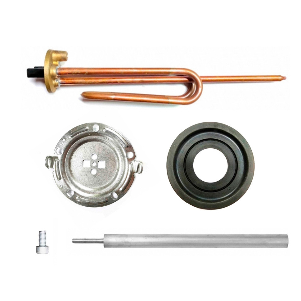 Комплект ТЭН 1,5 кВт (1500 Вт) RCF для водонагревателя Ariston, Thermex ES, ER + фланец + анод + прокладка + винт, 30461F1 Комплект ТЭН 1,5 кВт (1500 Вт) RCF для водонагревателя Ariston, Thermex ES, ER + фланец + анод + прокладка + винт, 30461F1